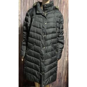Michael Kors Down Fill Quilted Full Zip Puffer Long Coat Jacket 1X